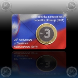 KARTICA 3 EVRO SLOVENIJA 2011 * Proof